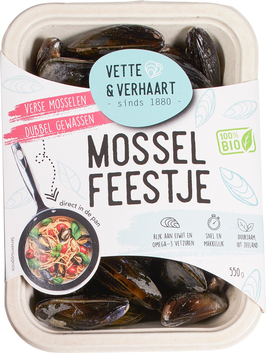 VETTE & VERHAART MOSSELEN PANKLAAR (6) 550 GRAM