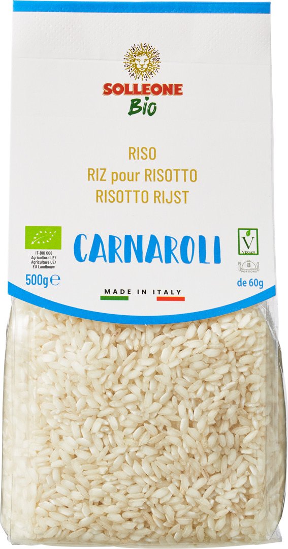 SOLLEONE RISOTTORIJST CARNAROLI 500 GRAM