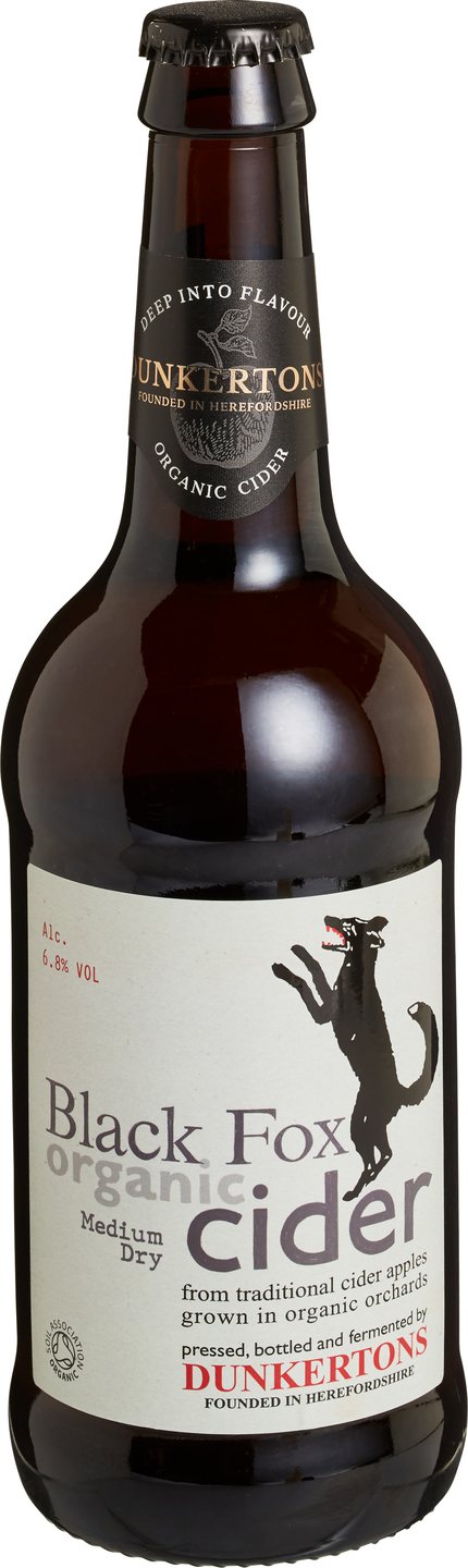 DUNKERTONS CIDER CIDER BLACK FOX (12) 50 CL
