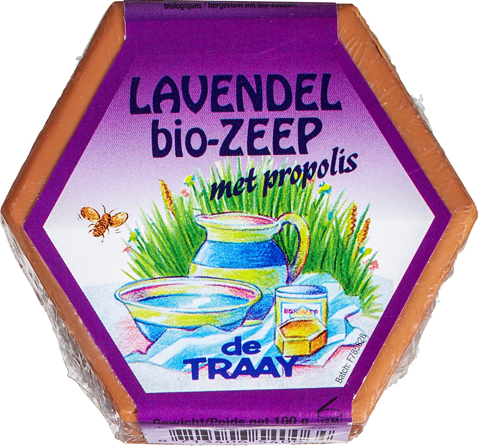 DE TRAAY LAVENDELZEEP MET PROPOLIS 100 GRAM