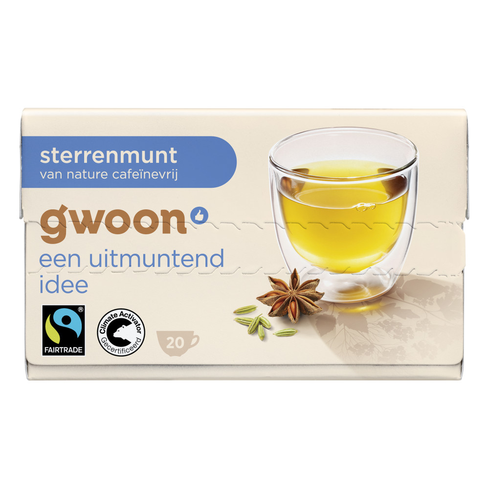 g'woon Sterrenmunt van Nature Cafeinevrij 20 x