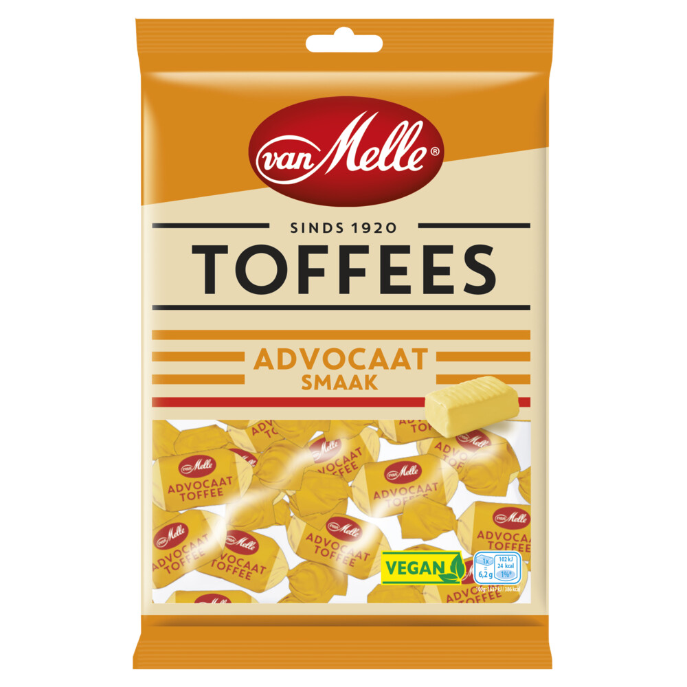 Van Melle Toffees met Advocaatsmaak 225 g