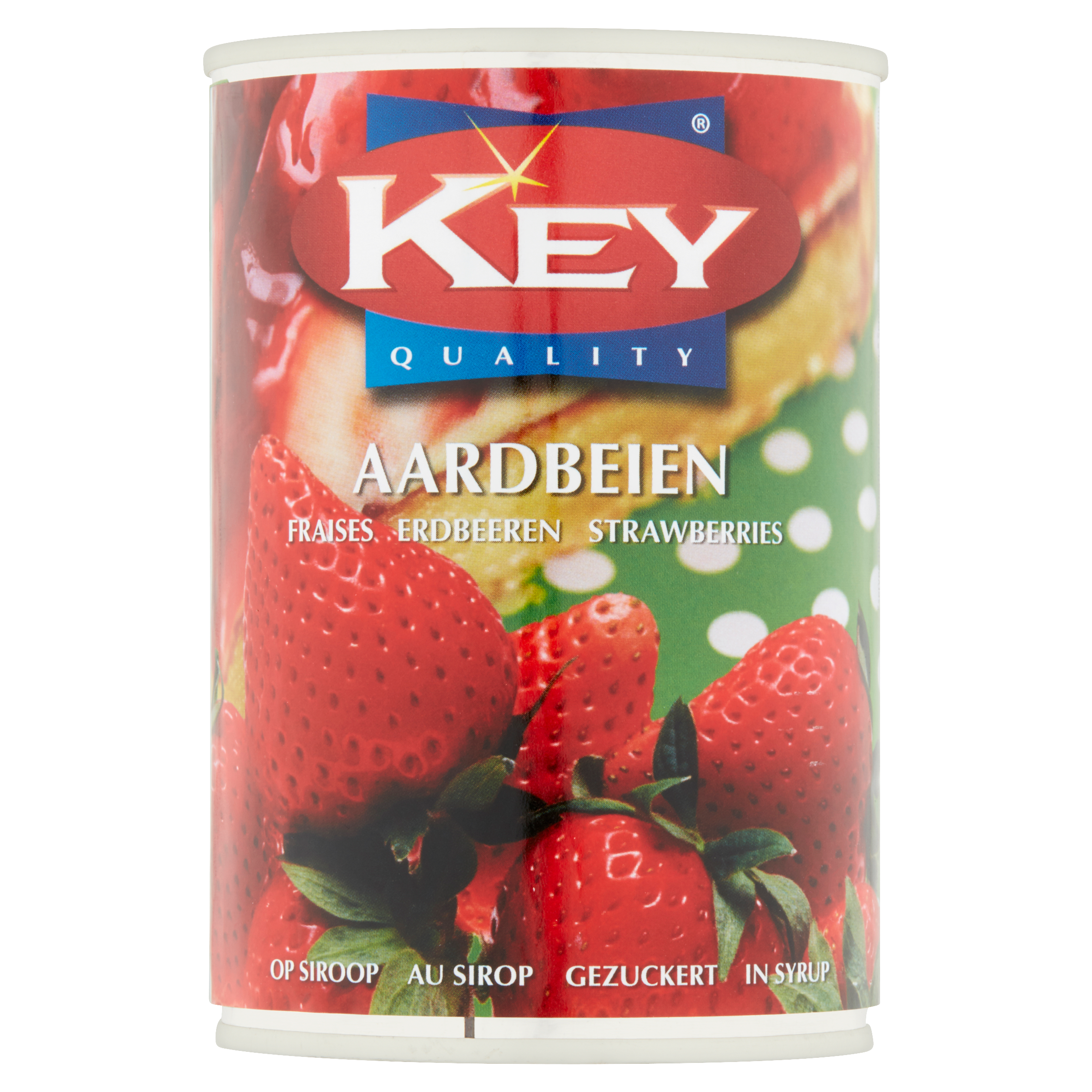Key Aardbeien op Siroop