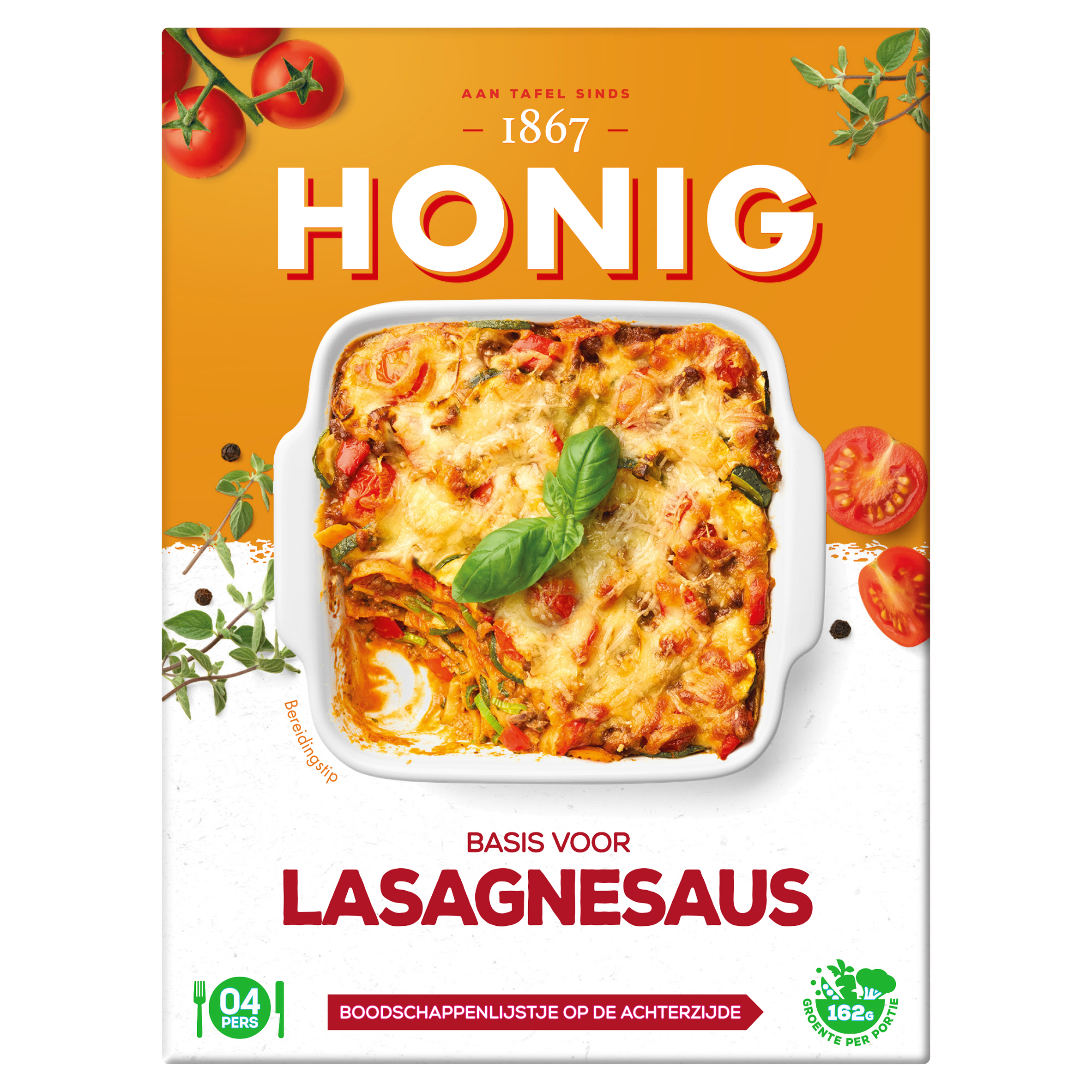 Honig basis voor Lasagnesaus