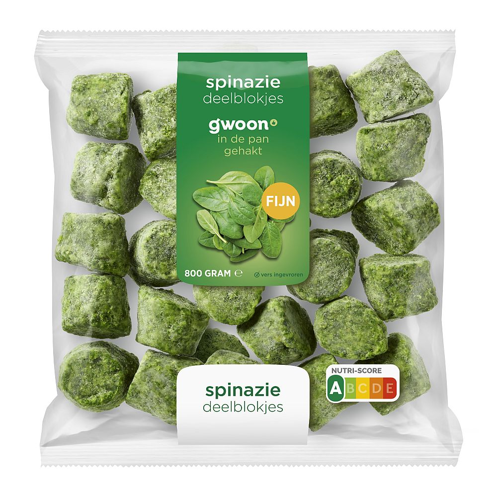 g'woon Fijne Spinazie Deelblokjes