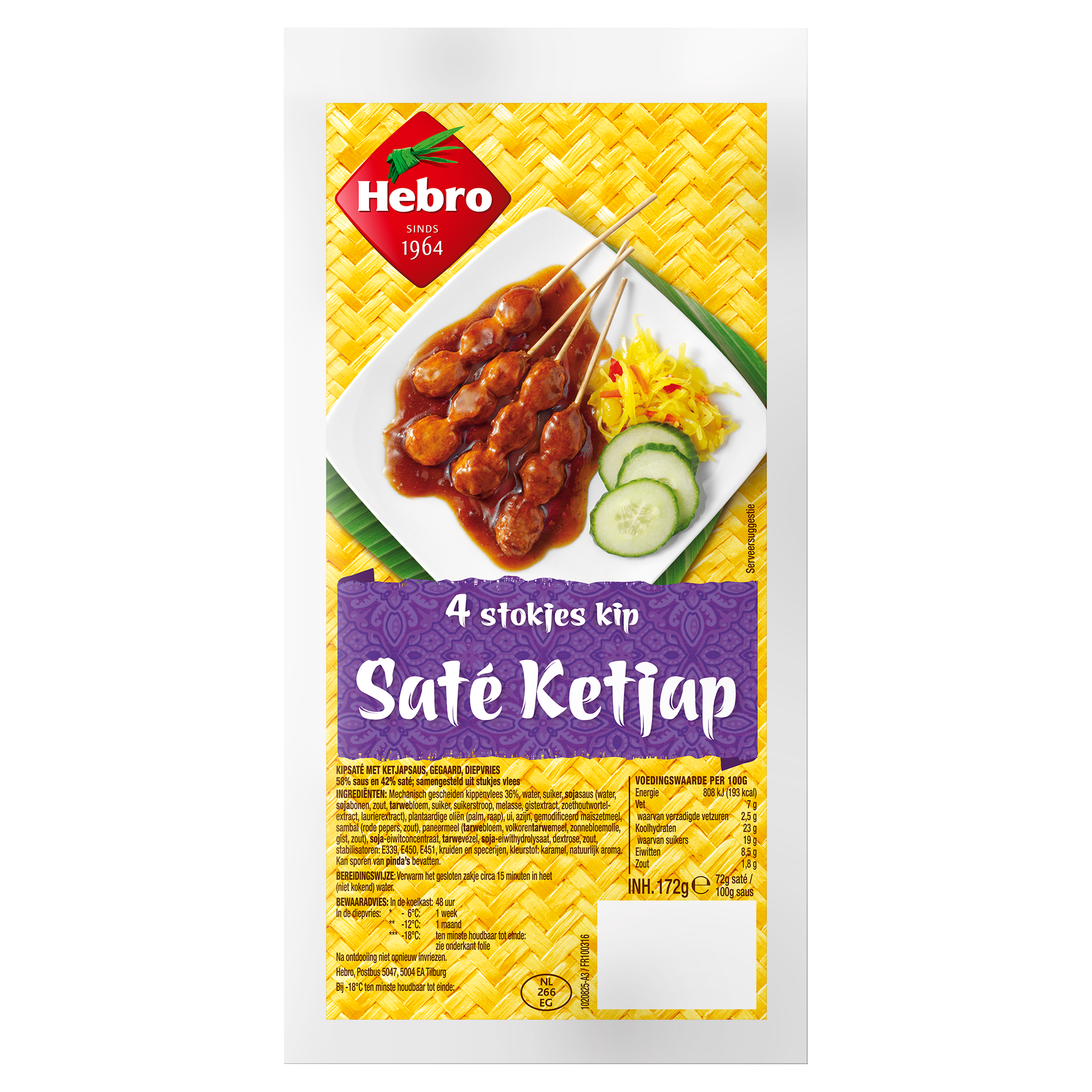 Hebro Kipsate Ketjap 4 Stokjes