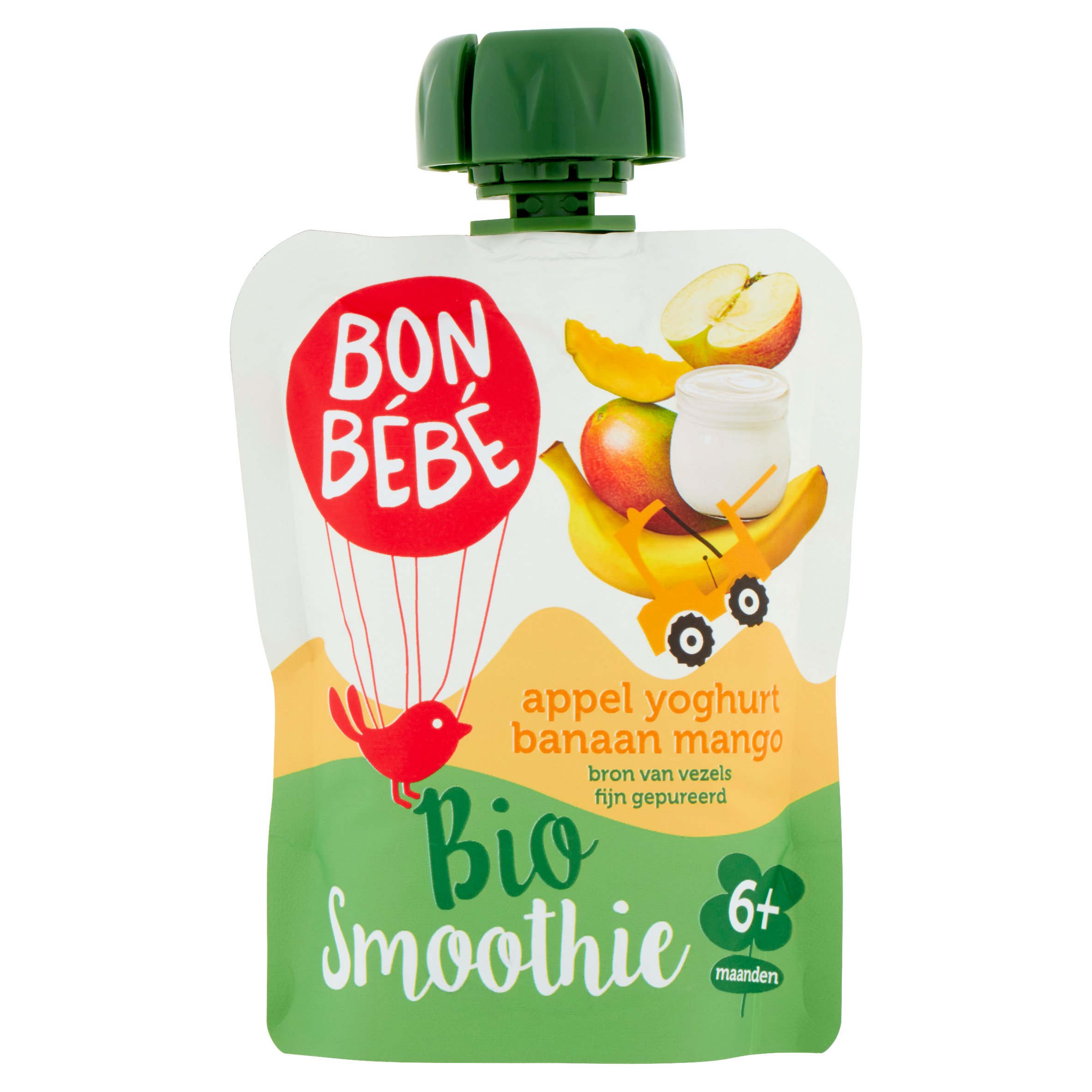 Bonbébé Bonbebe Bio Smoothie Appel Yoghurt Banaan Mango 6+ Maanden