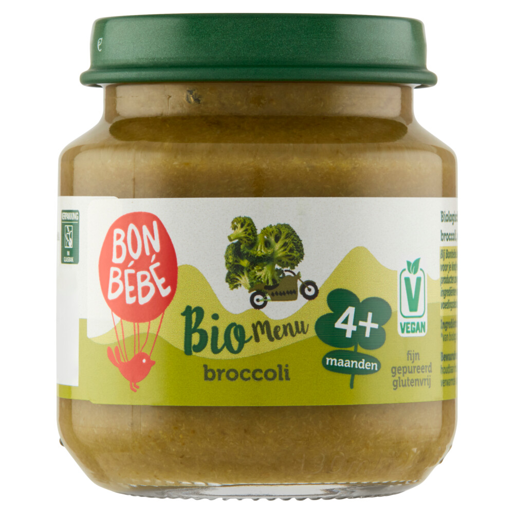 Bonbébé Bonbebe Bio Menu Broccoli, 4+ mnd.