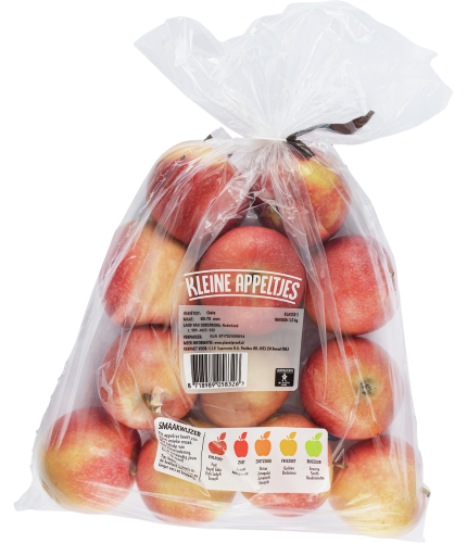 Kleine appeltjes verpakt
