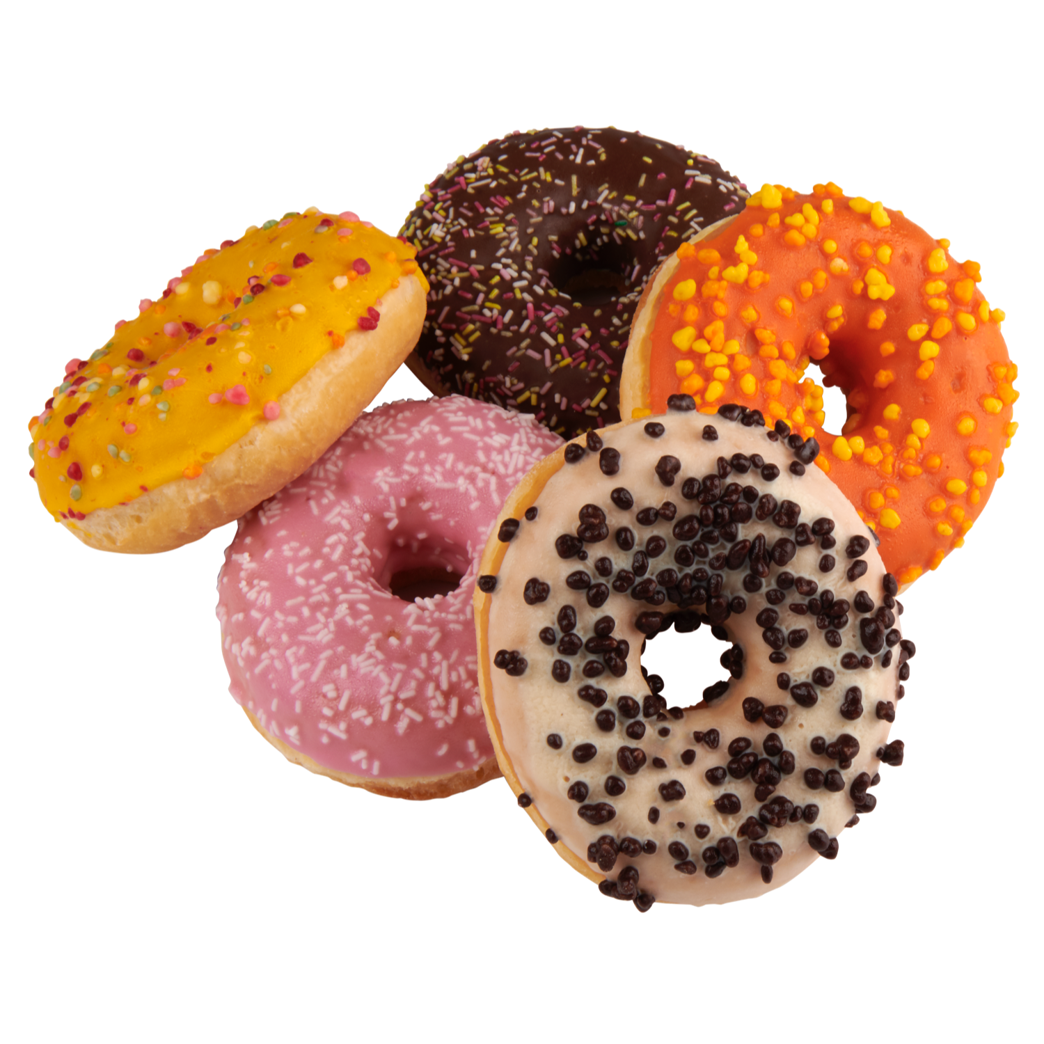 Donuts diverse toppings