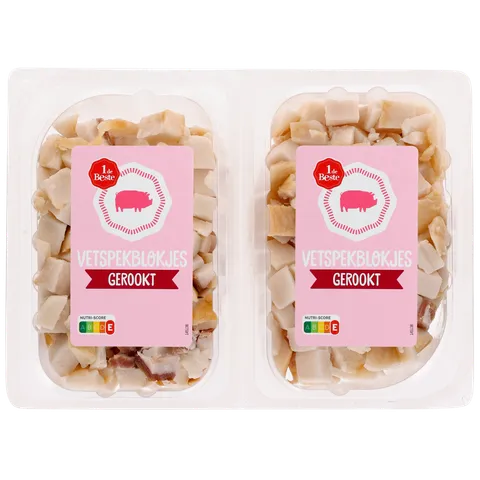 1 de Beste Vetspekblokjes duo gerookt