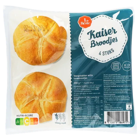 1 de Beste Kaiserbroodje 4 stuks