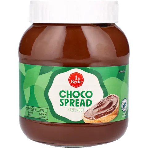 1 de Beste Chocospread hazelnoot