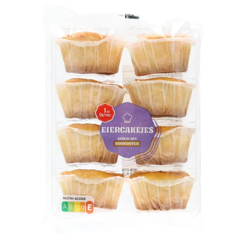 1 de Beste Eiercakejes Roomboter 8 st.