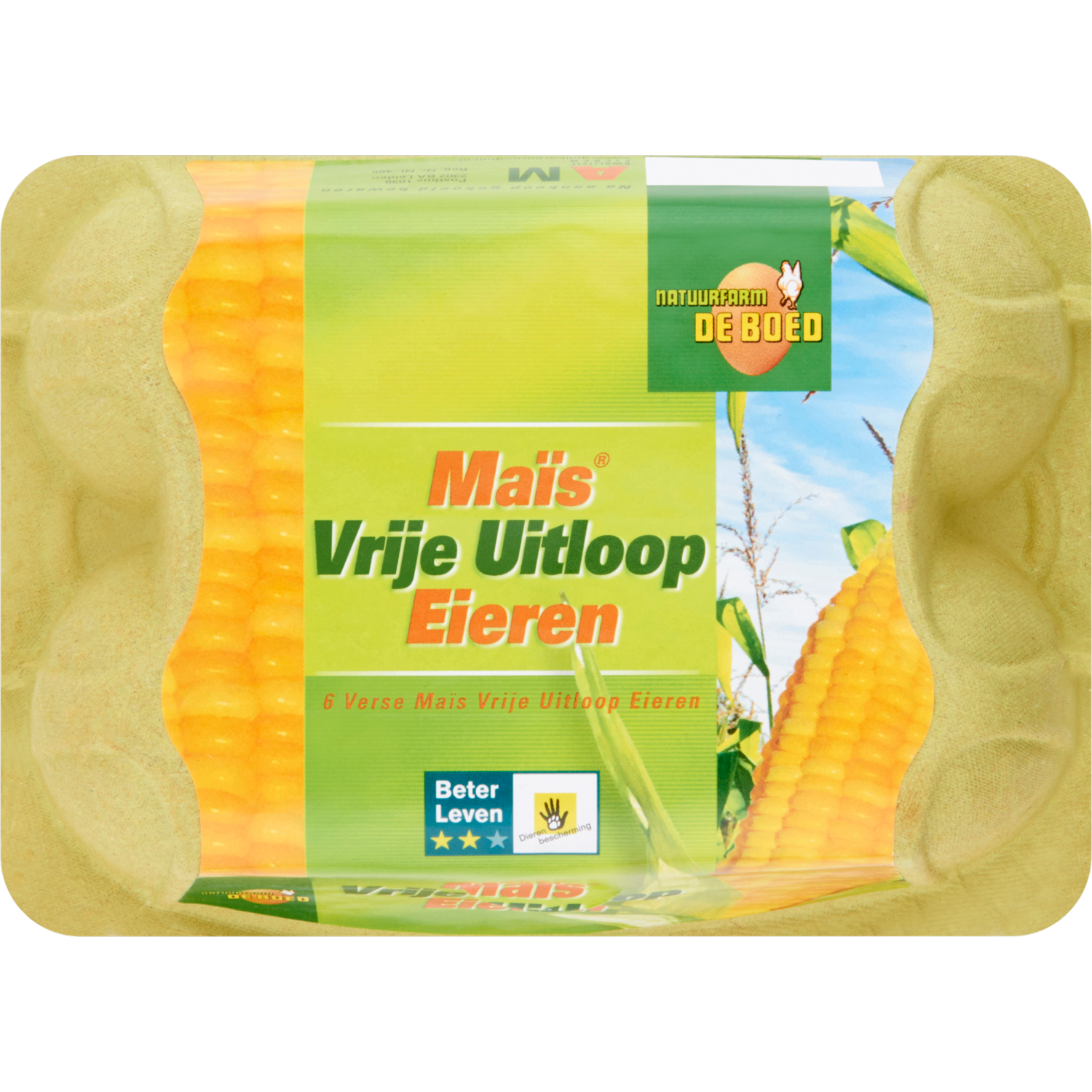 Natuurfarm Mais vrije uitloop eieren M