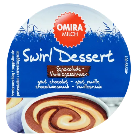 Omira Pudding chocolade- en vanille