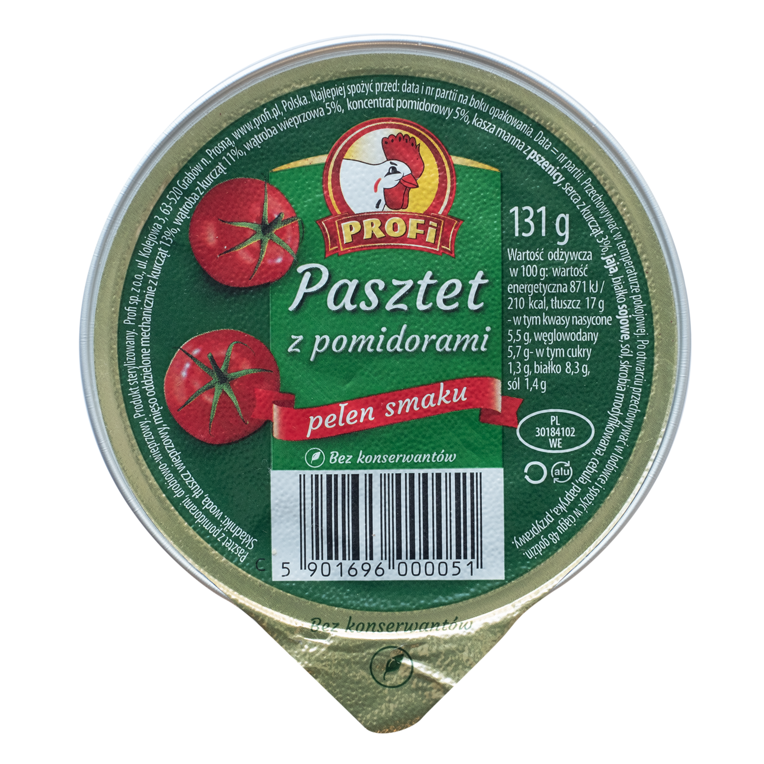Profi Pasztet z pomidorami