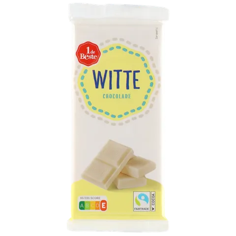 1 de Beste Chocoladereep wit