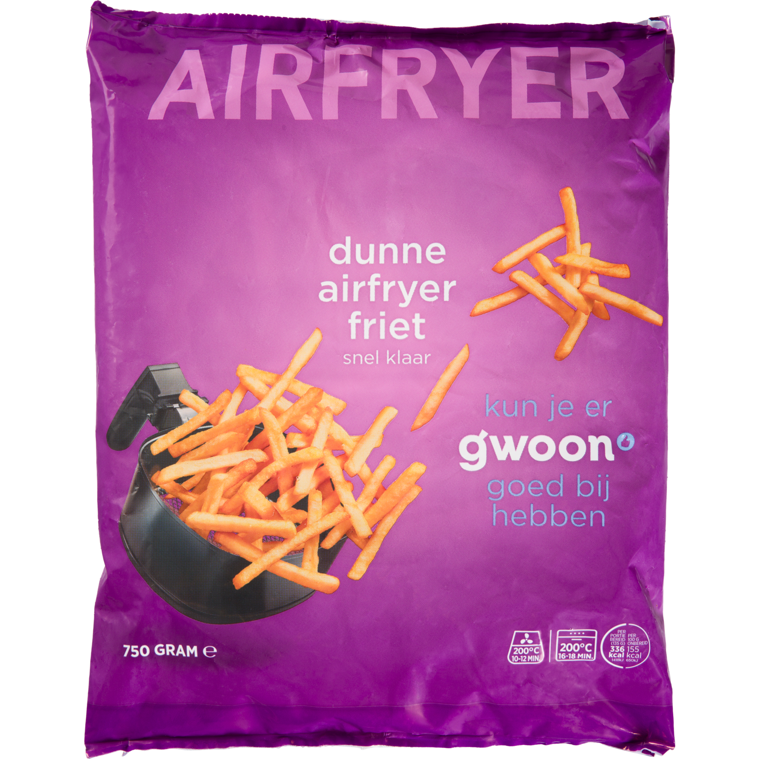 G'woon Airfryer dunne frites