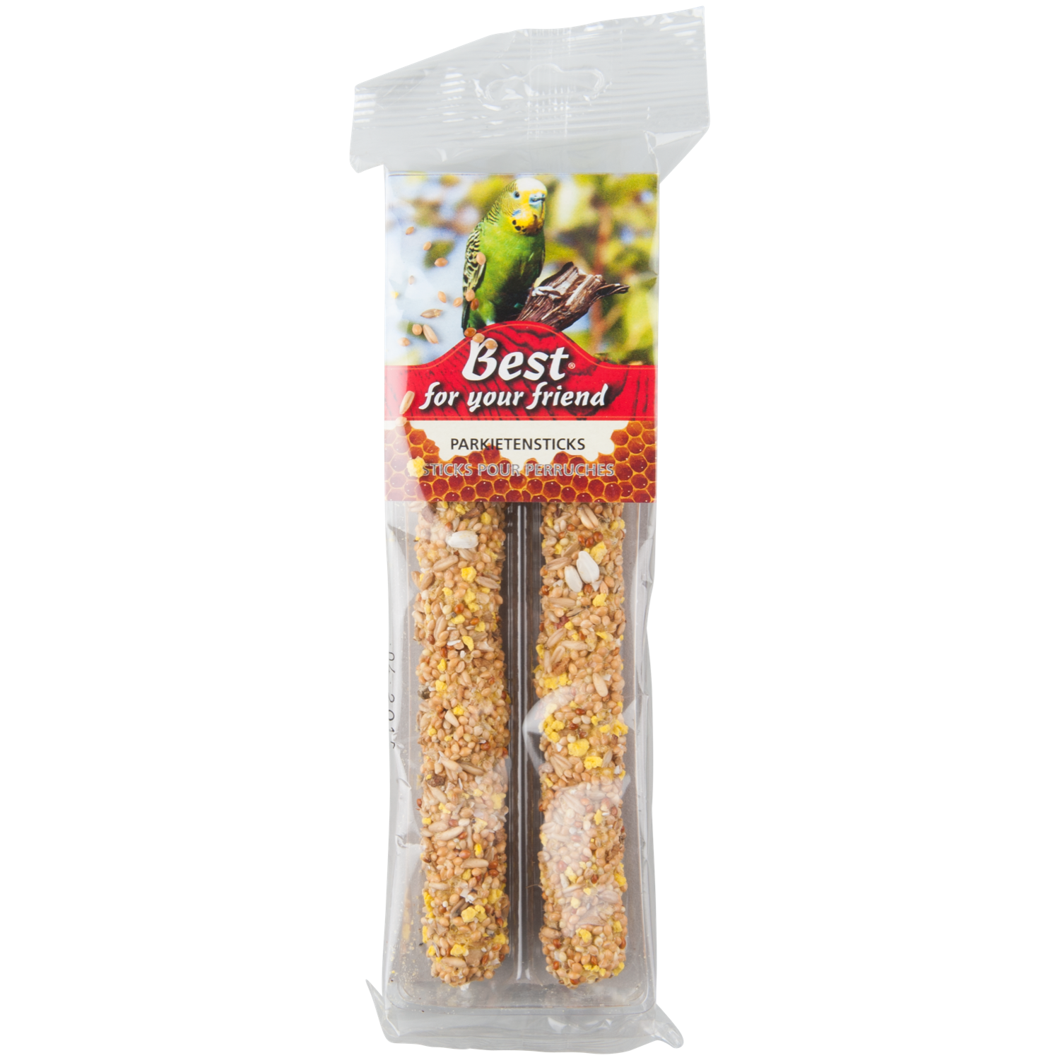 Best For Your Friend Best For Your Friend Snoepstok voor parkieten honing 2 stuks