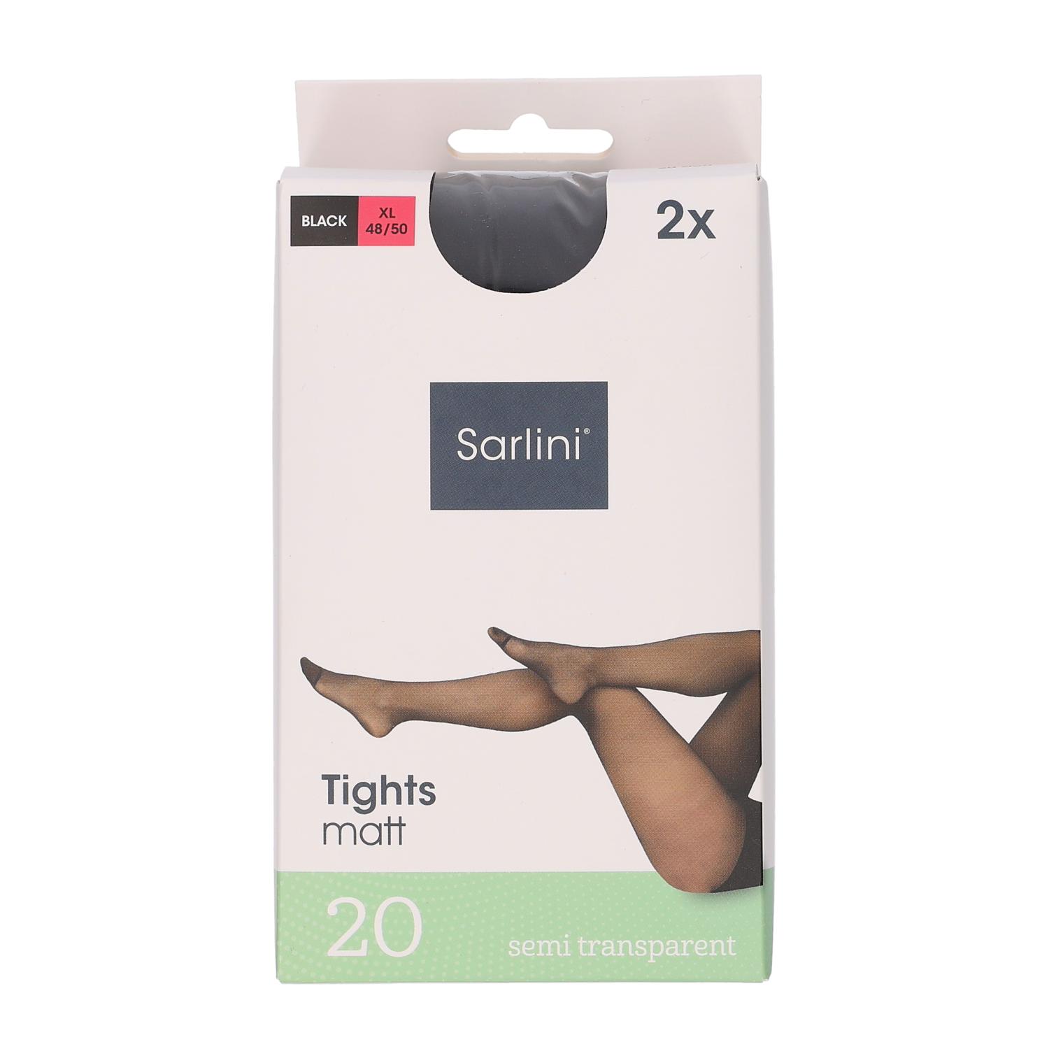 Panty 20 denier mousse zwart 36/38