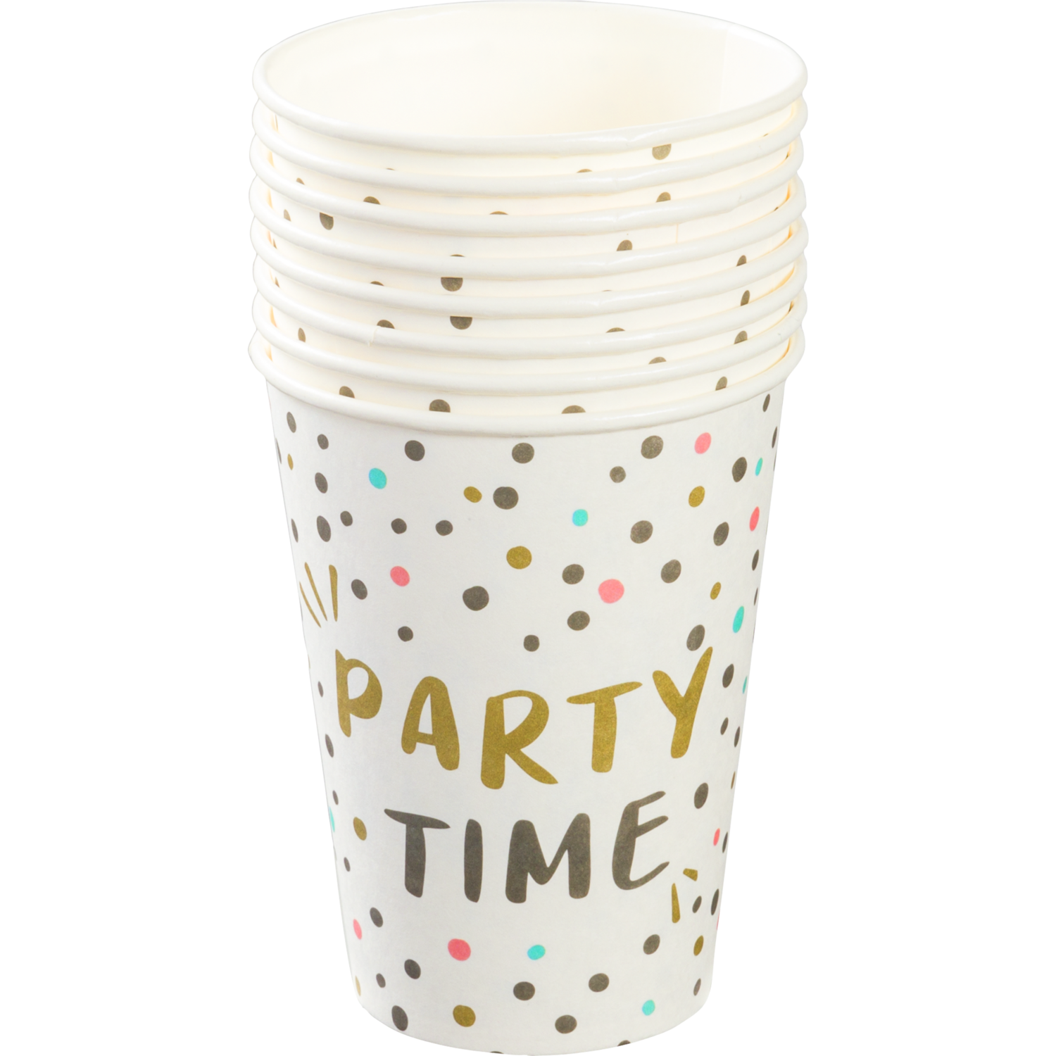 Non food Party time bekers 25cl 8st