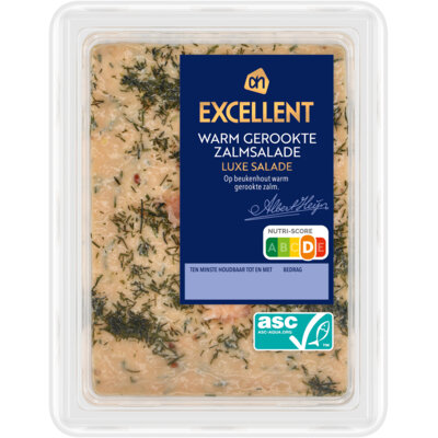 AH Excellent Warm gerookte zalmsalade luxe salade