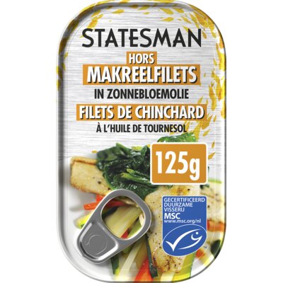 Statesman Horsmakreel zonnebloemolie