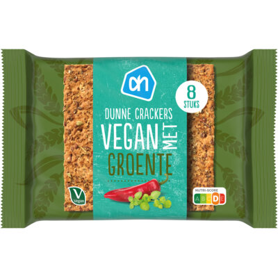 AH Dunne crackers vegan met groenten