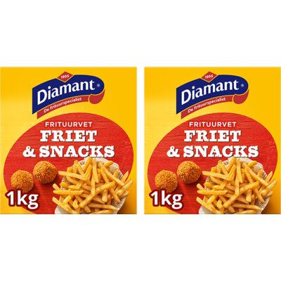 Diamant Friet & snacks vast frituurvet 2-pack