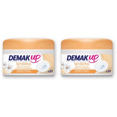Demak'Up Sensitive oogmake-up remover pads 2-pack