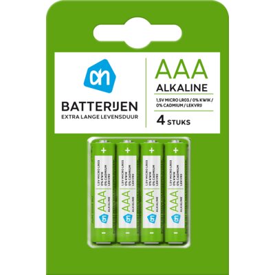 AH AAA alkaline batterijen