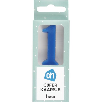 AH Kaars cijfer 1 kleur