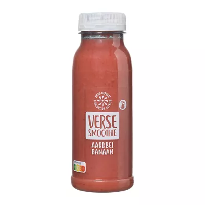 Verse smoothie aardbei-banaan