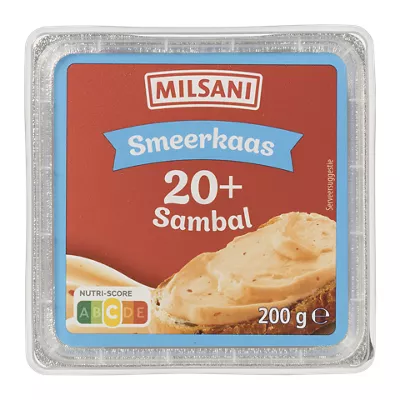 Smeerkaas 20+ sambal