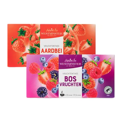 Fruitthee aardbei bosvrucht 25x1.5g