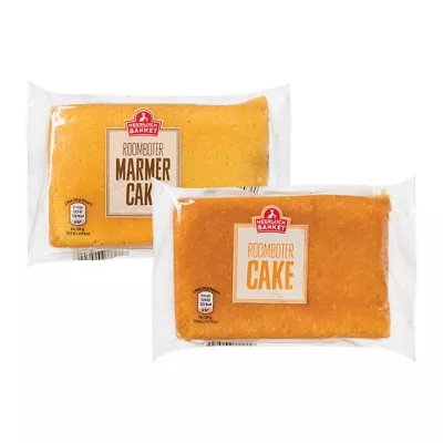 Roomboter cake naturel of marmer
