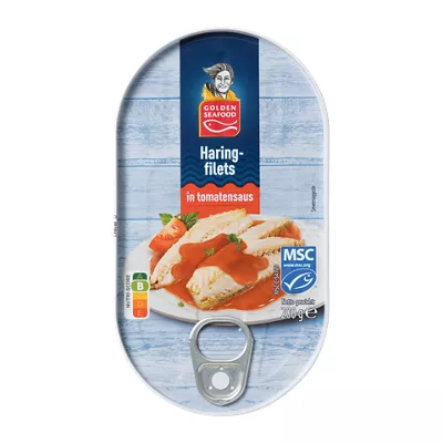 Haringfilets in tomatensaus
