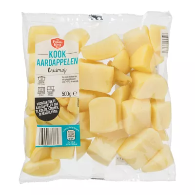 Kookaardappelen kruimig