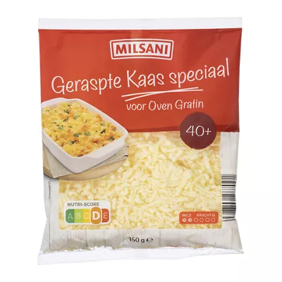 Geraspte kaas voor ovenschotels