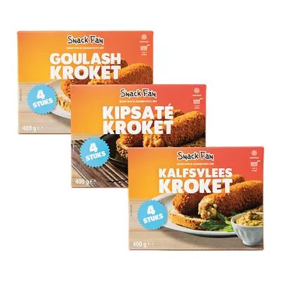 Kalfskroketten, Krokante kipsatékroketten of Goulash kroketten