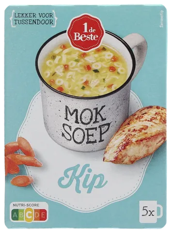 1 de Beste 1 kop soep kip 5 st.