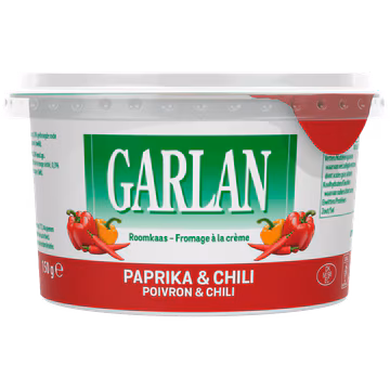 Garlan Roomkaas met Paprika & Chili 150 g