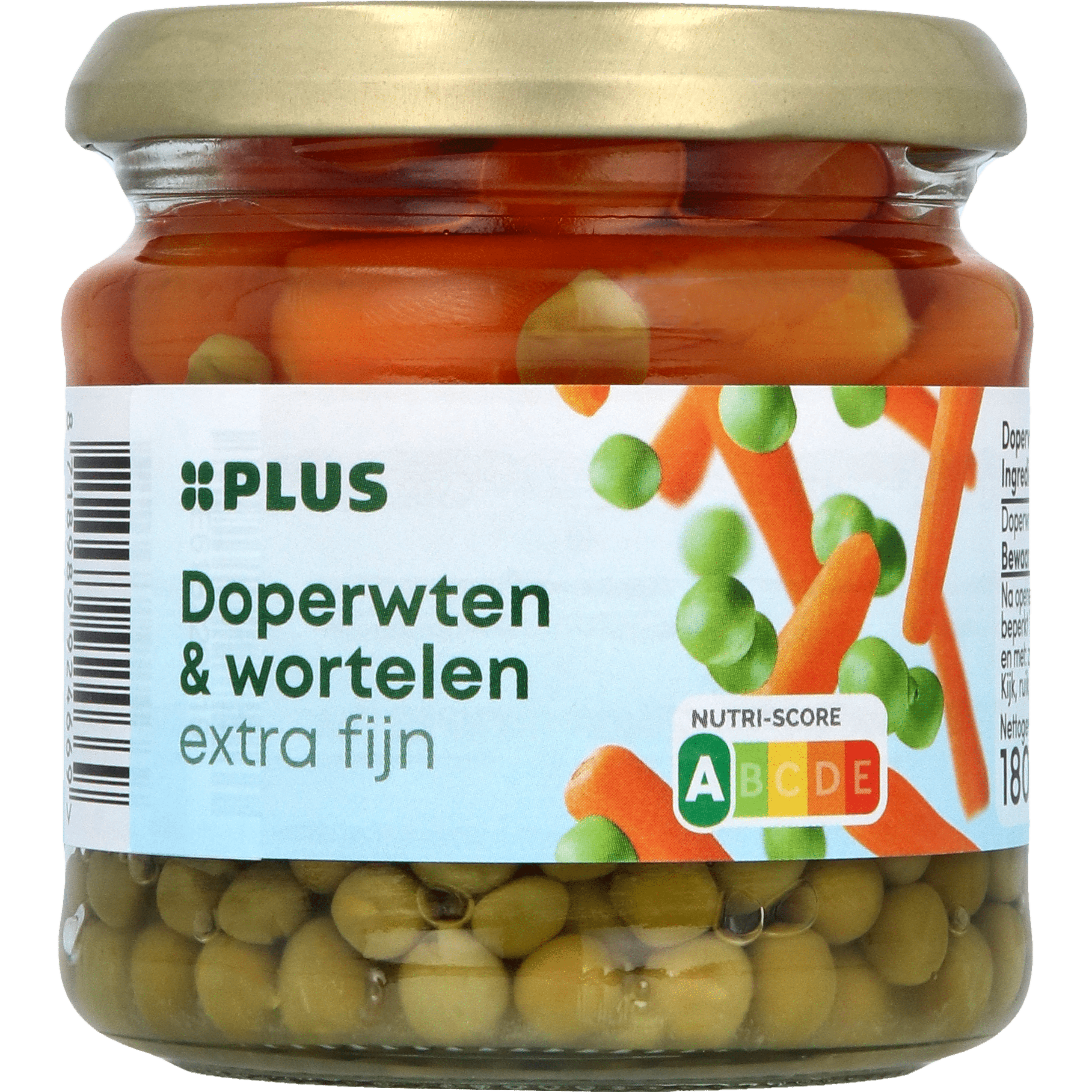 PLUS Doperwten en wortelen extra fijn