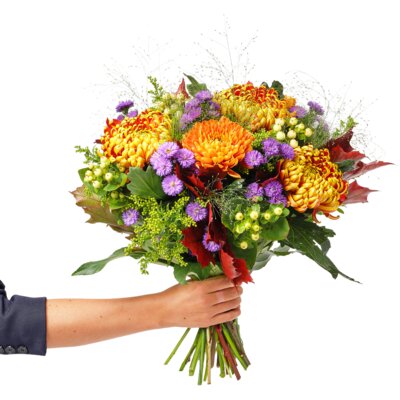  Boeket geplozen chrysant