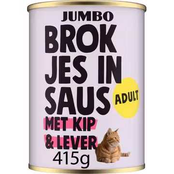 Jumbo Brokjes in Saus met Kip & Lever Adult 415 g