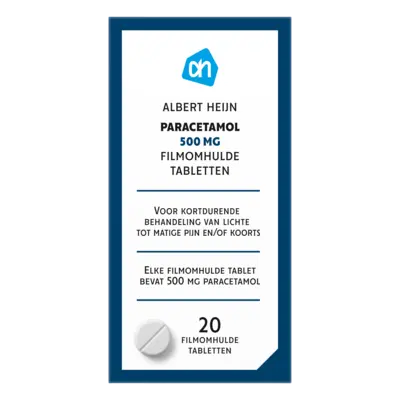 AH Paracetamol 500mg filmomhulde tabletten