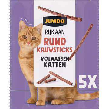 Jumbo Kat Kauwsticks Rund 5 Stuks