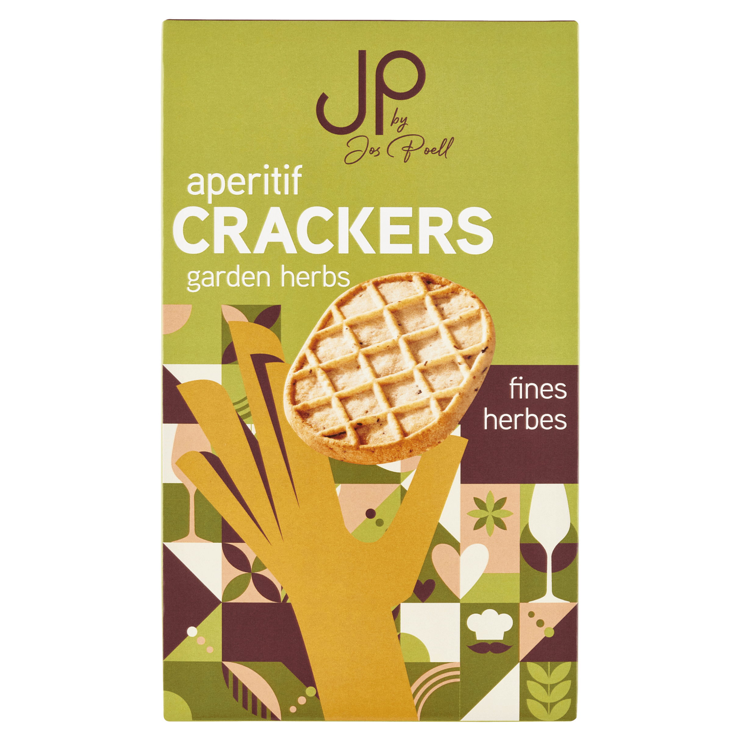 Jos Poell Aperitif Crackers Tuinkruiden