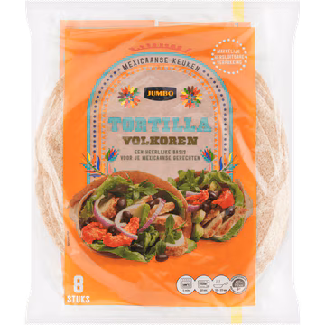 Jumbo Tortilla Volkoren 8 Stuks